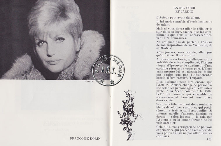 Les programmes de Théatre de l\